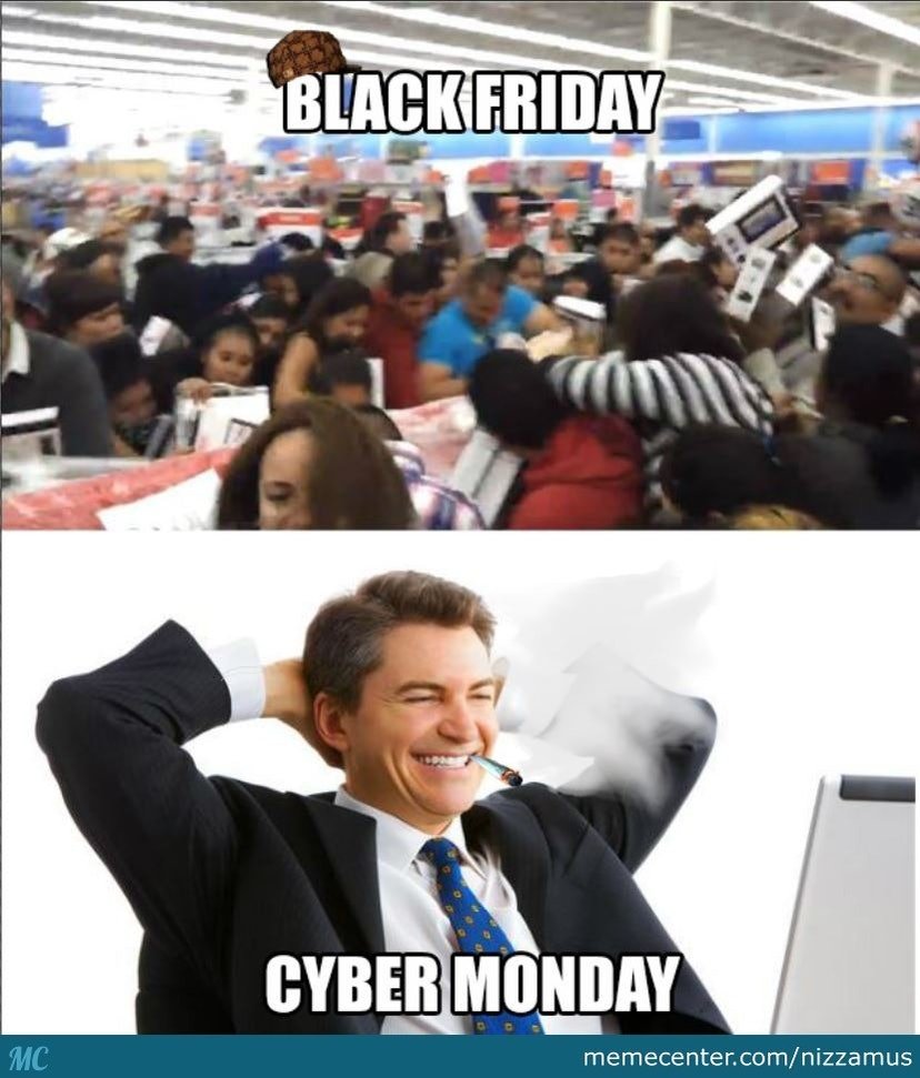 cyber monday black friday memes