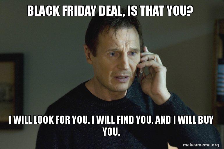 black friday shopping meme