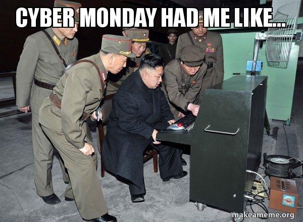 Cyber Monday 2020 meme