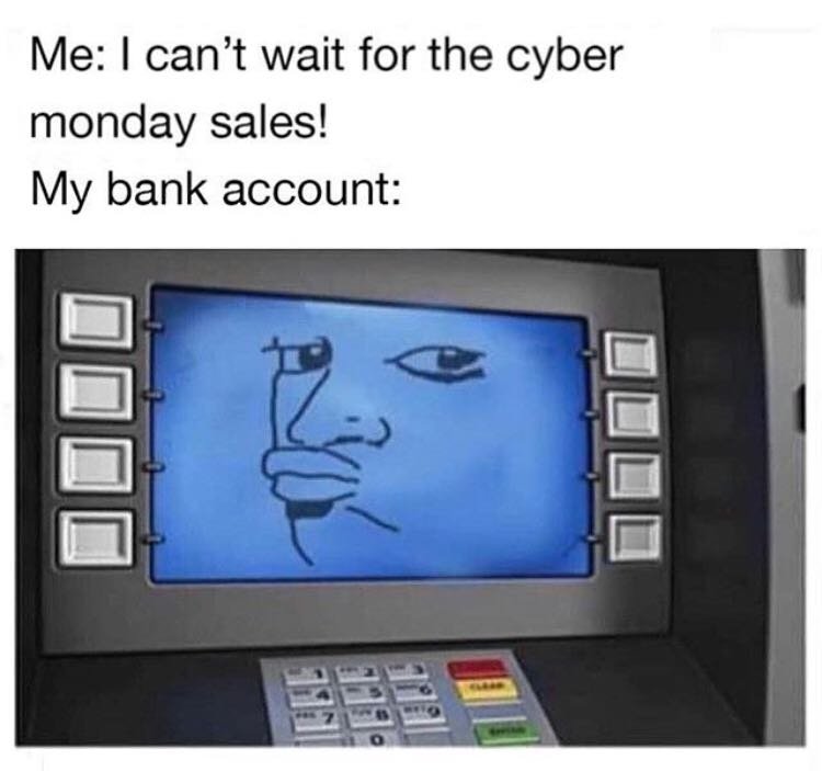 funny cyber monday memes