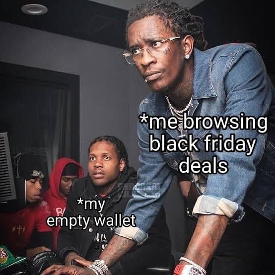 black friday shopping meme